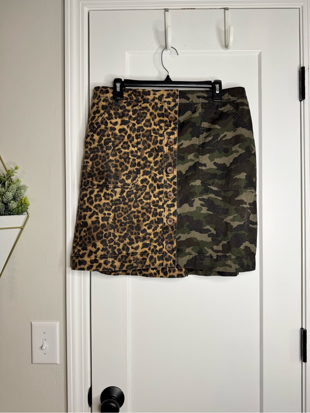 ODDI Button Front Skirt